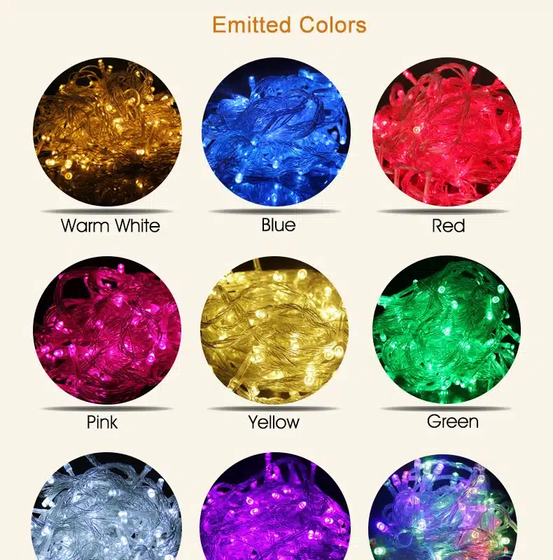 Goodland Garland 10M LED String Lights 110V 220V Christmas Light String Outdoor Fairy Lights Waterproof For Party Decoration 17