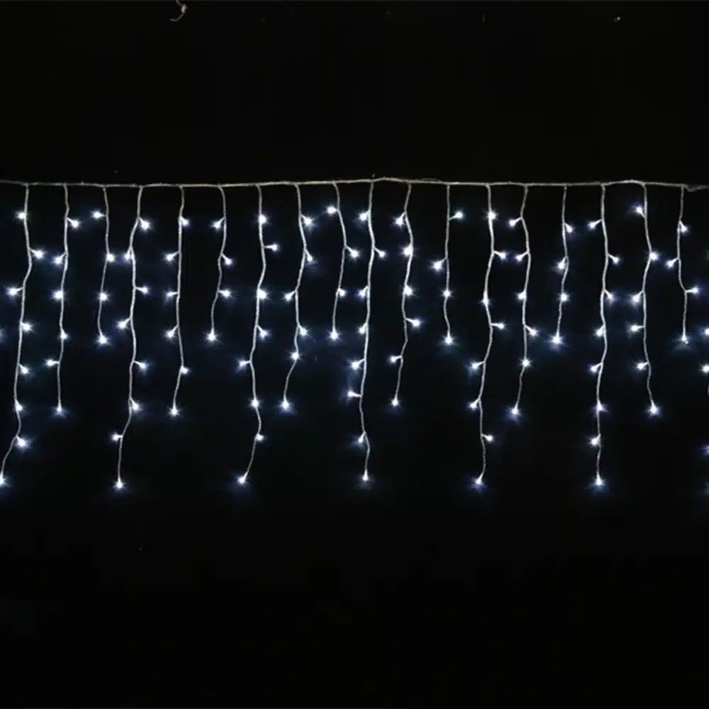 Connector 4M x 0.4M 0.5M 0.6M led curtain icicle string lights led fairy lights Christmas lamps Icicle Lights Xmas Wedding Party 12