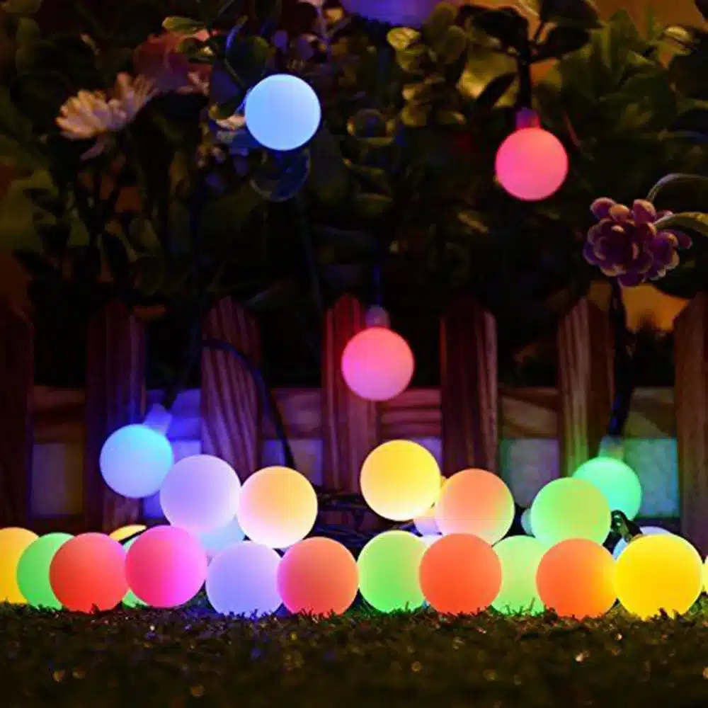 Multicolor 50Leds solar light series waterproof outdoor ball fairy string Holiday Xmas Garden Wedding Home decoration LED string 3