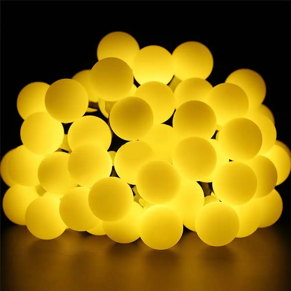 Multicolor 50Leds solar light series waterproof outdoor ball fairy string Holiday Xmas Garden Wedding Home decoration LED string 4