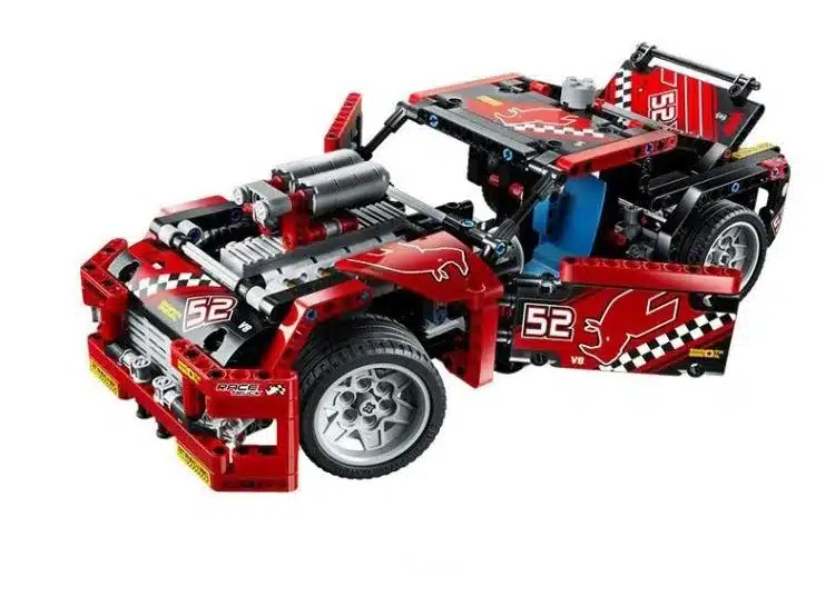 608pcs Race Truck Car 2 In 1 Transformable Model Building Block Sets Decool 3360 DIY Toys Compatible With Legoe Technic 10