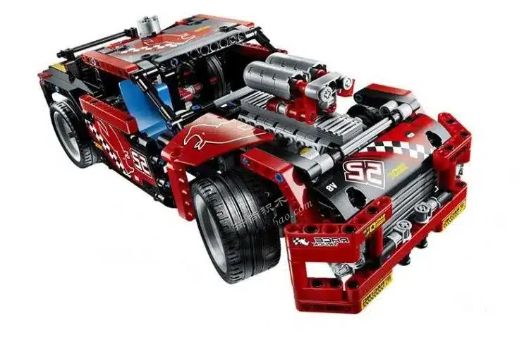 608pcs Race Truck Car 2 In 1 Transformable Model Building Block Sets Decool 3360 DIY Toys Compatible With Legoe Technic 12