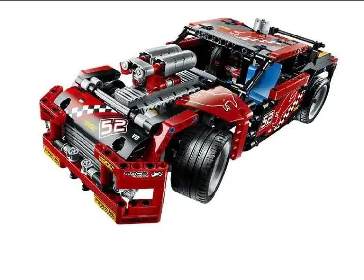 608pcs Race Truck Car 2 In 1 Transformable Model Building Block Sets Decool 3360 DIY Toys Compatible With Legoe Technic 15