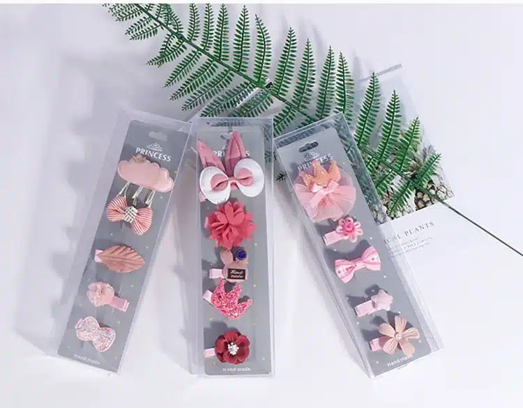Fashion 5PCS/Pack Cartoon Crown Bow Girls Cute Hairpins Handmade Princess Gift Barrettes Headwear Kids Hair Accessories Headband 8