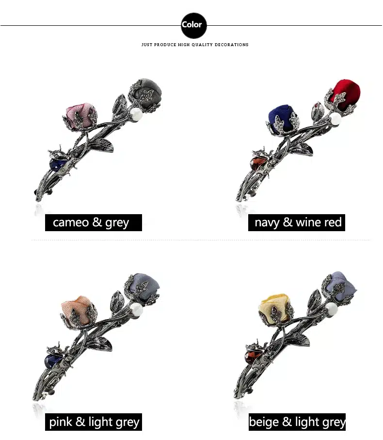 2017 New Luxury Crystal Hair Clip Stereoscopic Flower Ladybug Headwear Jewelry Women Girls Elegant Barrettes Hair Accessories 3
