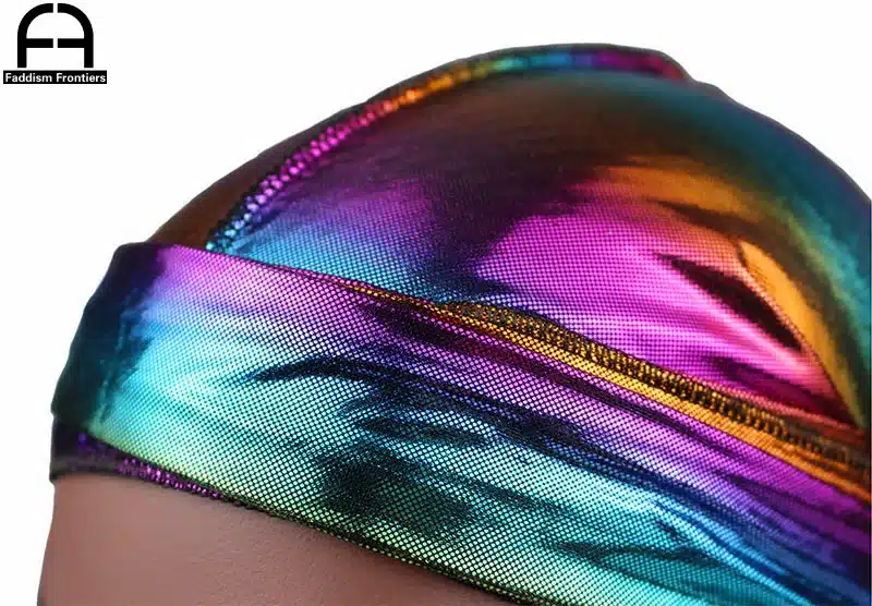 Men's Colorful Sparkly Durags Turban Bandanas Men Shiny Silky Durag Headwear Headband Hair Cover Accessories Wave Caps Rags Hat 11