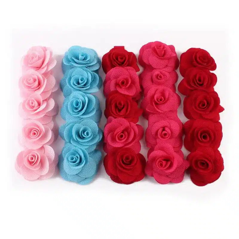 1 PC Cute Kids Flower Crown Headbands Newborn Party Roes Floral Tiara Headwear Kids Hair Bands Accessories 13
