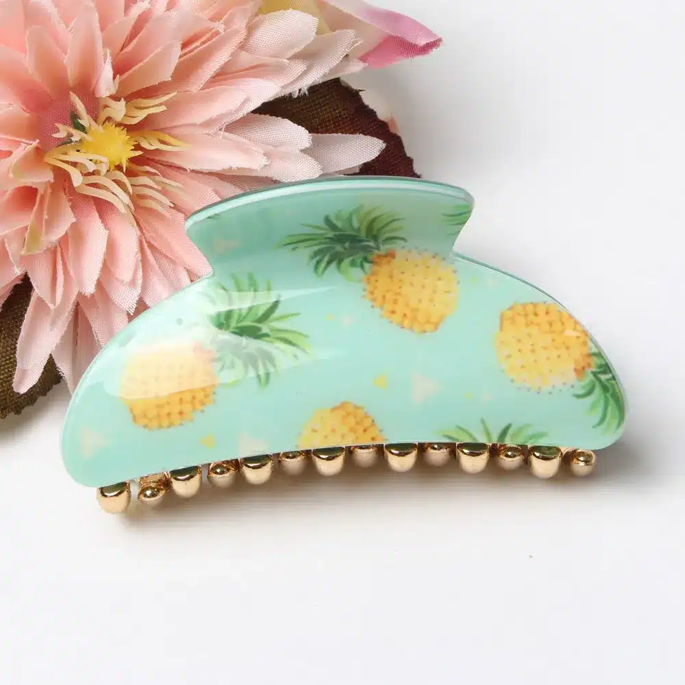 Medium Size Arcylic Hairpins Animal Flamingo Fruit Hair Claws Dot Crab Hair Clip For Women Girls Hair Accessories Hairclip 14