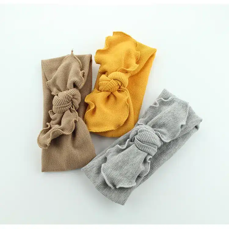 1pcs 2018 Women Headband Elastic Headbands Wave Knot bows Turban Girls Hairbands knitted Headwrap Hair Accessories 25