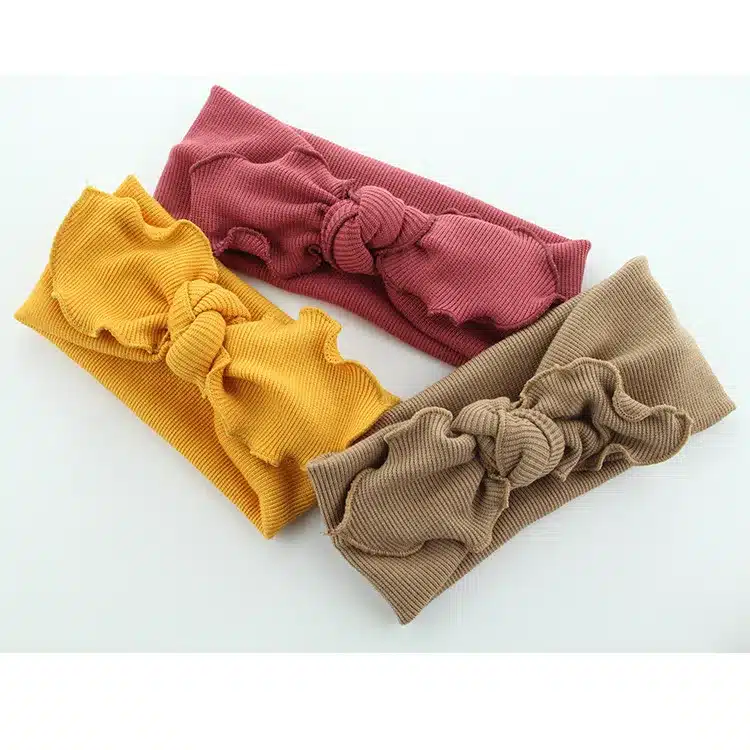 1pcs 2018 Women Headband Elastic Headbands Wave Knot bows Turban Girls Hairbands knitted Headwrap Hair Accessories 26