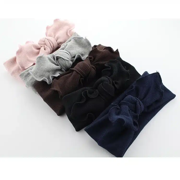 1pcs 2018 Women Headband Elastic Headbands Wave Knot bows Turban Girls Hairbands knitted Headwrap Hair Accessories 27