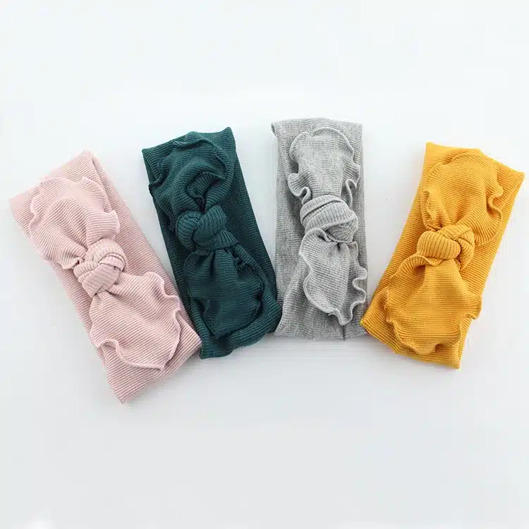 1pcs 2018 Women Headband Elastic Headbands Wave Knot bows Turban Girls Hairbands knitted Headwrap Hair Accessories 28