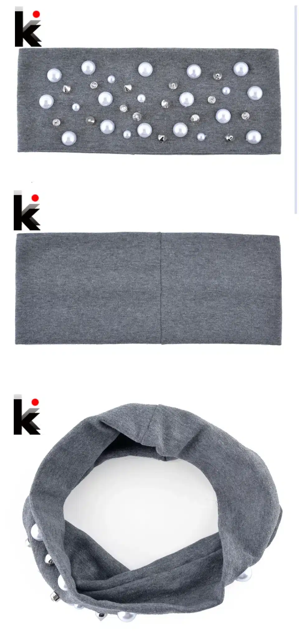 2018 Fashion Turban For Women Pearls Rivet Wide Headband Outdoor Sport Casual Hair Bands Female Streetwear Modern Hair Accessory 10
