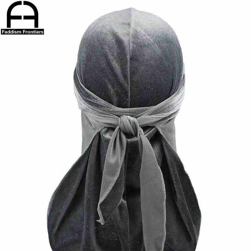 New Luxury Men's Shiny Velvet Durags Turban Bandana Headband Men Durag Biker Headwear Hat Hair Accessories 20