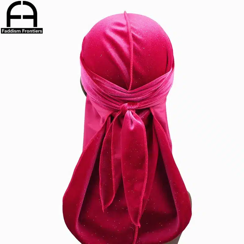 New Luxury Men's Shiny Velvet Durags Turban Bandana Headband Men Durag Biker Headwear Hat Hair Accessories 30