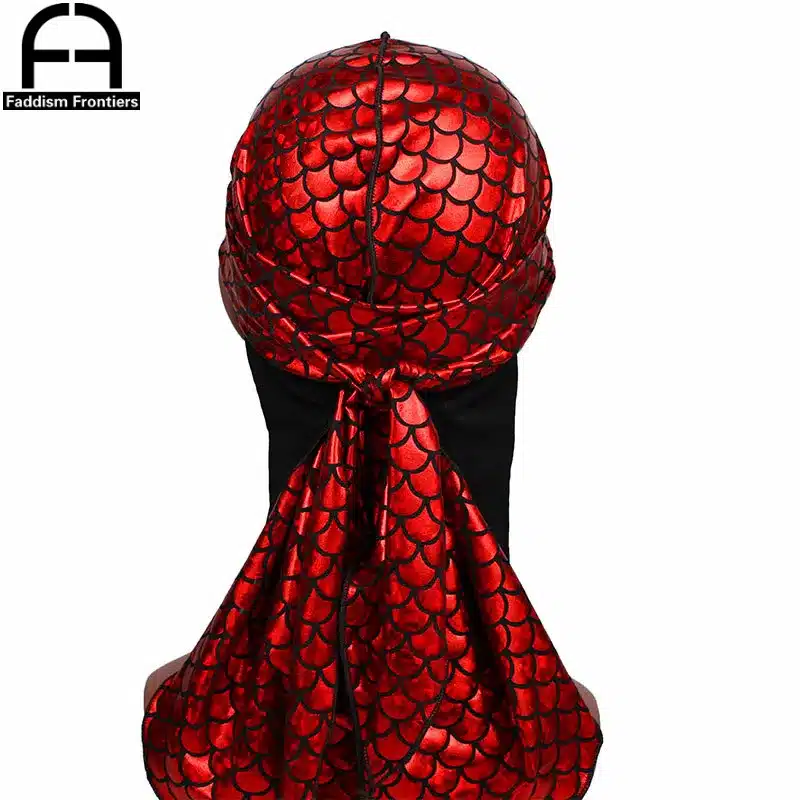 New Men's Sparkly Durags Bandanas Colorful Men Silky DuRag Turban Headband Waves Caps Headwear Hair Cover Accessories Du Rag 13