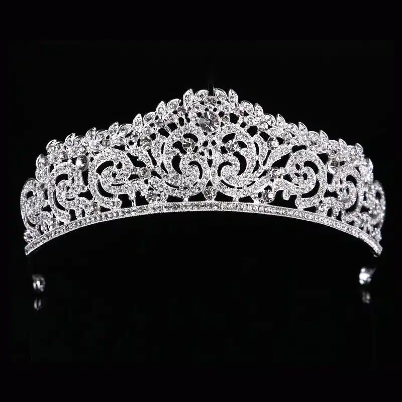 Gold Color wedding crown queen bridal Tiaras leaf bride crystal princess crown headband Wedding Hair Accessories hair jewelry 9