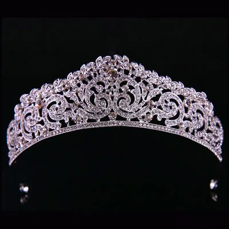 Gold Color wedding crown queen bridal Tiaras leaf bride crystal princess crown headband Wedding Hair Accessories hair jewelry 10