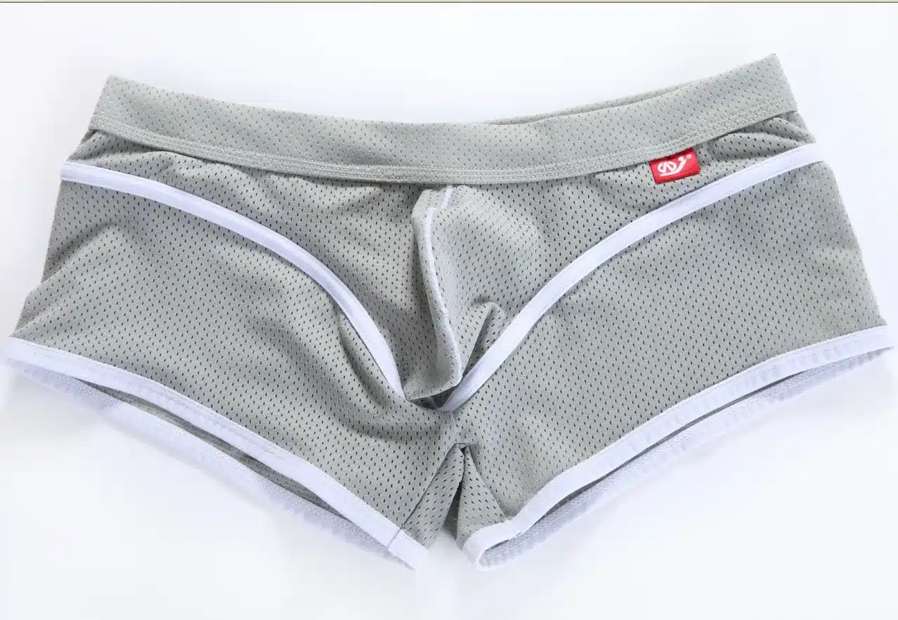 WJ men's quick dry underwear low-rise sexy boxers pouch mesh breathable shorts 6 Colors S M L XL 10