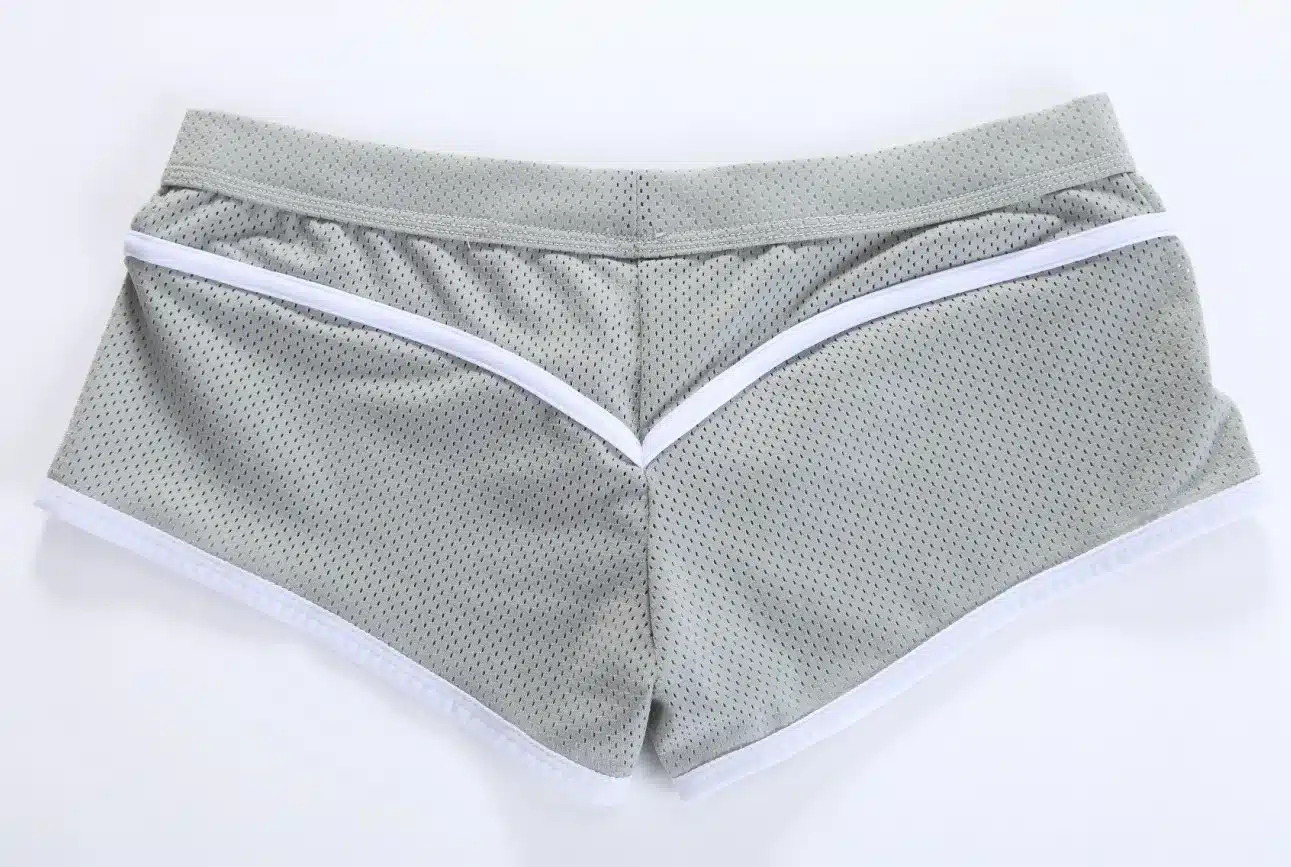 WJ men's quick dry underwear low-rise sexy boxers pouch mesh breathable shorts 6 Colors S M L XL 11