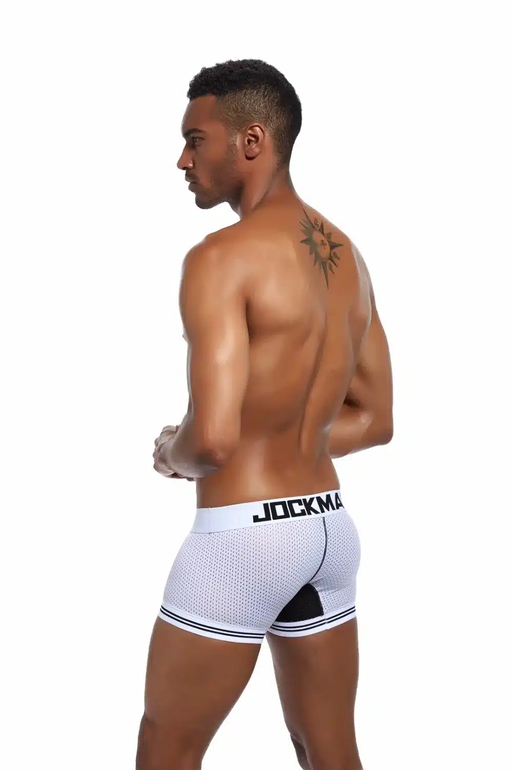 New Fashion men underwear JOCKMAIL Brand 2018 male Mesh boxers shorts Sexy slip underpants Breathable Mens Boxer panties Hot 25