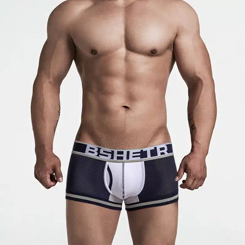 Super Hot Sexy Men Underwear Boxers New Mesh Boxer shorts Men Pants Trunks Underpants Cueca Bottom Cotton Male Panties 2018 9
