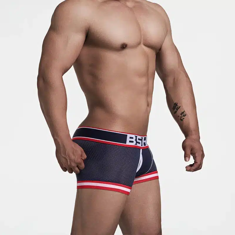 Super Hot Sexy Men Underwear Boxers New Mesh Boxer shorts Men Pants Trunks Underpants Cueca Bottom Cotton Male Panties 2018 26