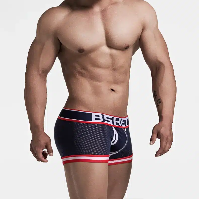 Super Hot Sexy Men Underwear Boxers New Mesh Boxer shorts Men Pants Trunks Underpants Cueca Bottom Cotton Male Panties 2018 28