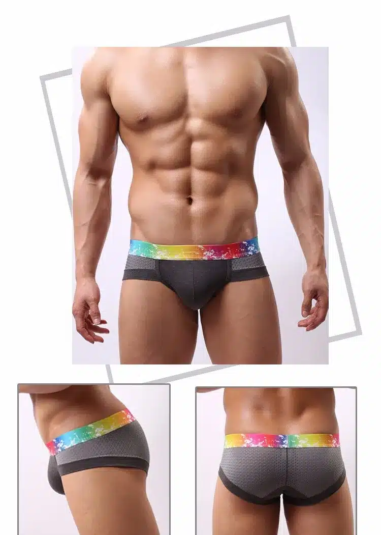 Men Breathable Mesh Soft Men's Boxers Four Corner Underwear Sexy Male Underpants Wholesale 2017 2