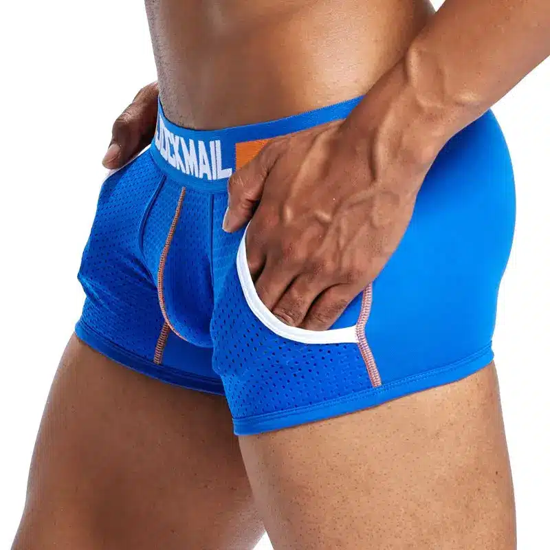 Brand Underwear Men Boxer Mesh U Pouch Sexy Underpants Cueca Cotton Pants Trunks Boxer shorts Gay Male Panties boxershorts men 11