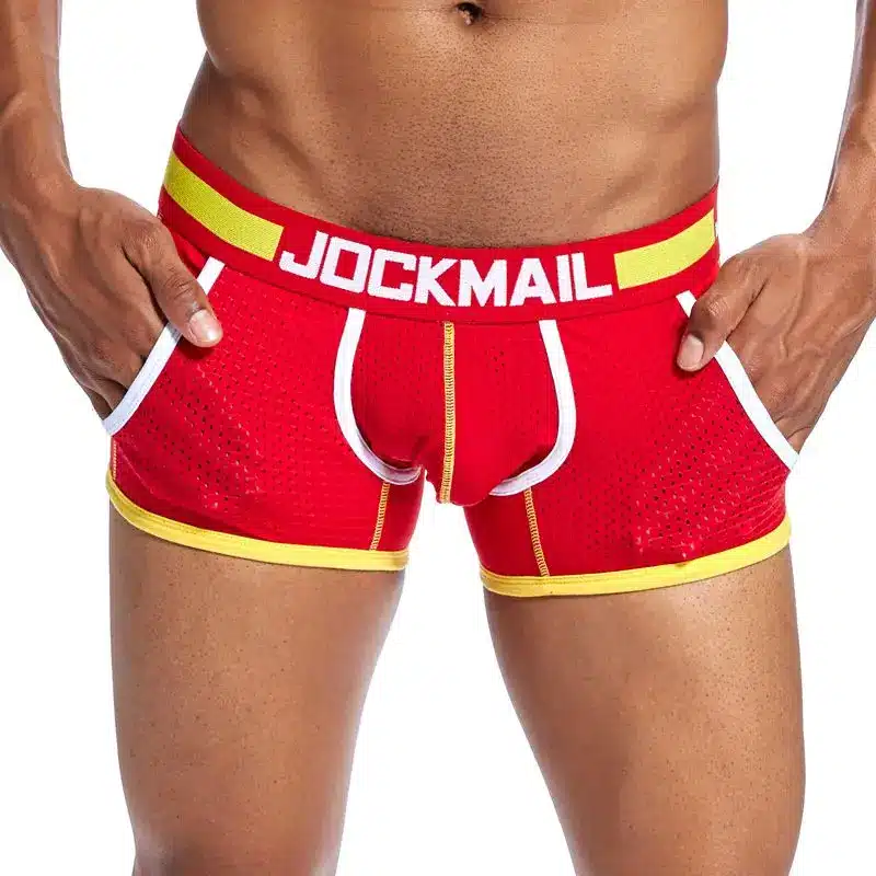 Brand Underwear Men Boxer Mesh U Pouch Sexy Underpants Cueca Cotton Pants Trunks Boxer shorts Gay Male Panties boxershorts men 12