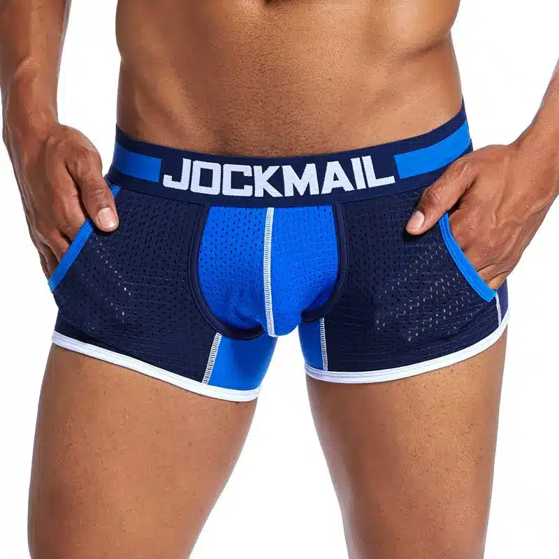 Brand Underwear Men Boxer Mesh U Pouch Sexy Underpants Cueca Cotton Pants Trunks Boxer shorts Gay Male Panties boxershorts men 14