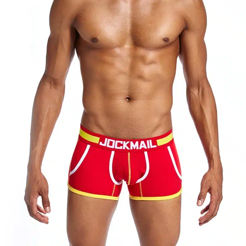 Brand Underwear Men Boxer Mesh U Pouch Sexy Underpants Cueca Cotton Pants Trunks Boxer shorts Gay Male Panties boxershorts men 24