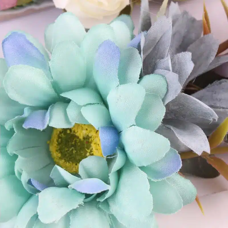 3 Pcs/Set Newborn Flower Headband Nylon Faux Flower Party Flowers Hair Bands Newborn Headwear Photography Props Hair Accessories 25