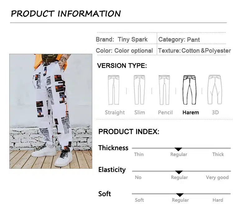 2018 Autumn Joggers Hip Hip Pant Star Print Men Harajuku Sweatpant Streetwear Fashion Casual Track Pants Sweat Trousers White 10