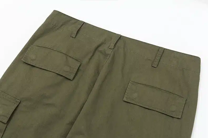 INFLATION Male Jogger Casual Plus Size Cotton Trousers Multi Pocket Military Style Army Green Orange Men's Cargo Pants 8403S 43