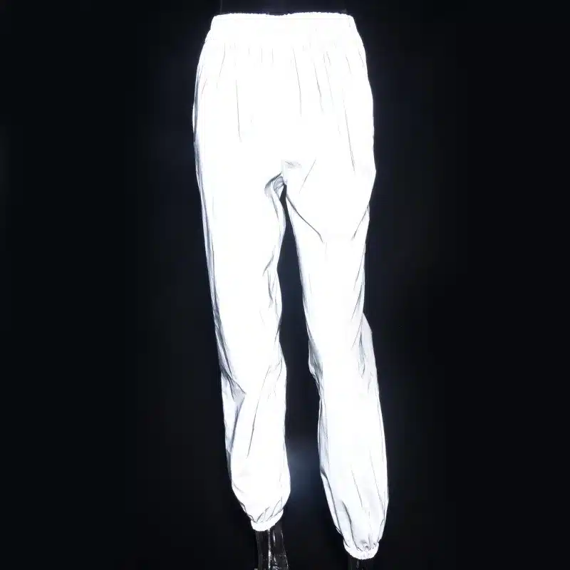 Kylie Jenner Autumn 2018 hip hop pants women Night shine Long pants high waist trousers capri Loose pants women clubwear 11