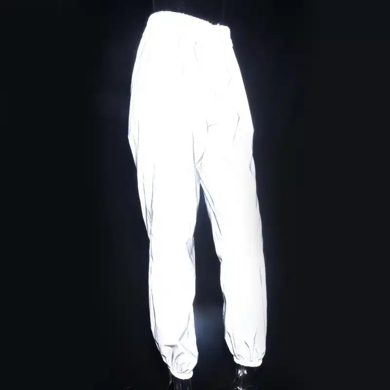 Kylie Jenner Autumn 2018 hip hop pants women Night shine Long pants high waist trousers capri Loose pants women clubwear 12