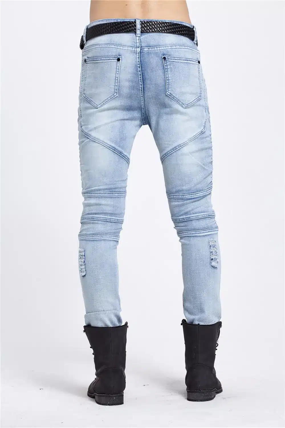 2017 hip-hop Men Jeans masculina Casual Denim distressed Men's Slim Jeans pants Brand Biker jeans skinny rock ripped jeans homme 18