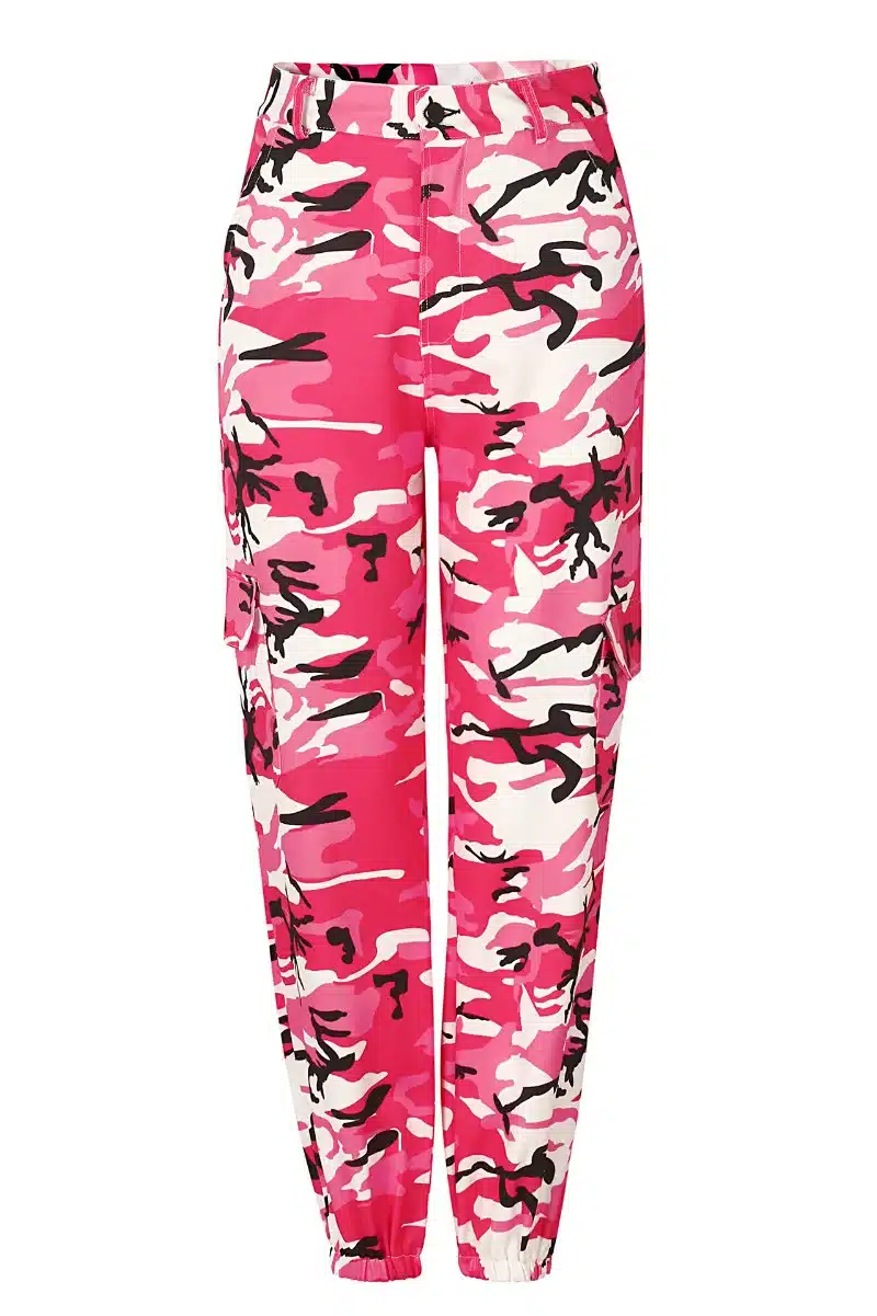 Women Spring Red Camouflage Pants Fashion Street Jean Trousers Pantalon Mujer Pencil Demin Military Pencil Pants 3