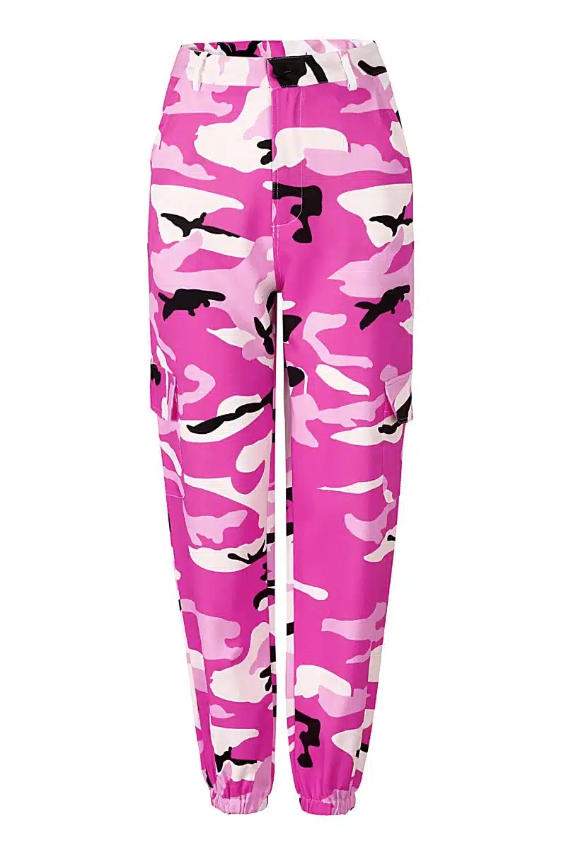 Women Spring Red Camouflage Pants Fashion Street Jean Trousers Pantalon Mujer Pencil Demin Military Pencil Pants 5