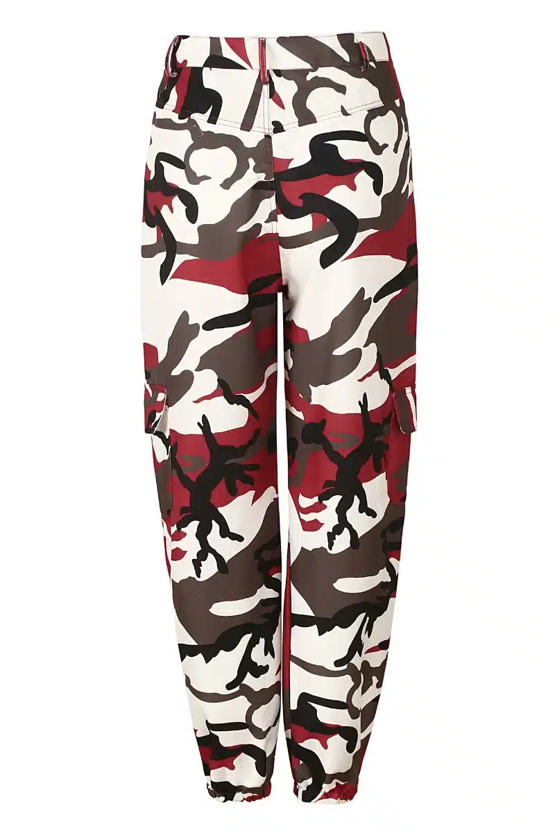 Women Spring Red Camouflage Pants Fashion Street Jean Trousers Pantalon Mujer Pencil Demin Military Pencil Pants 16