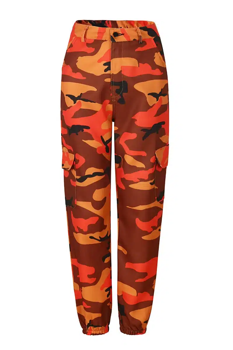 Women Spring Red Camouflage Pants Fashion Street Jean Trousers Pantalon Mujer Pencil Demin Military Pencil Pants 20