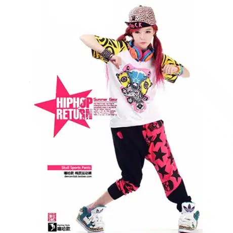 Fashion Brand Harem Hip Hop Dance pants Kids Adult Stars patchwork candy pentastar sweatpants Panelled Spliced skull punk pants 4