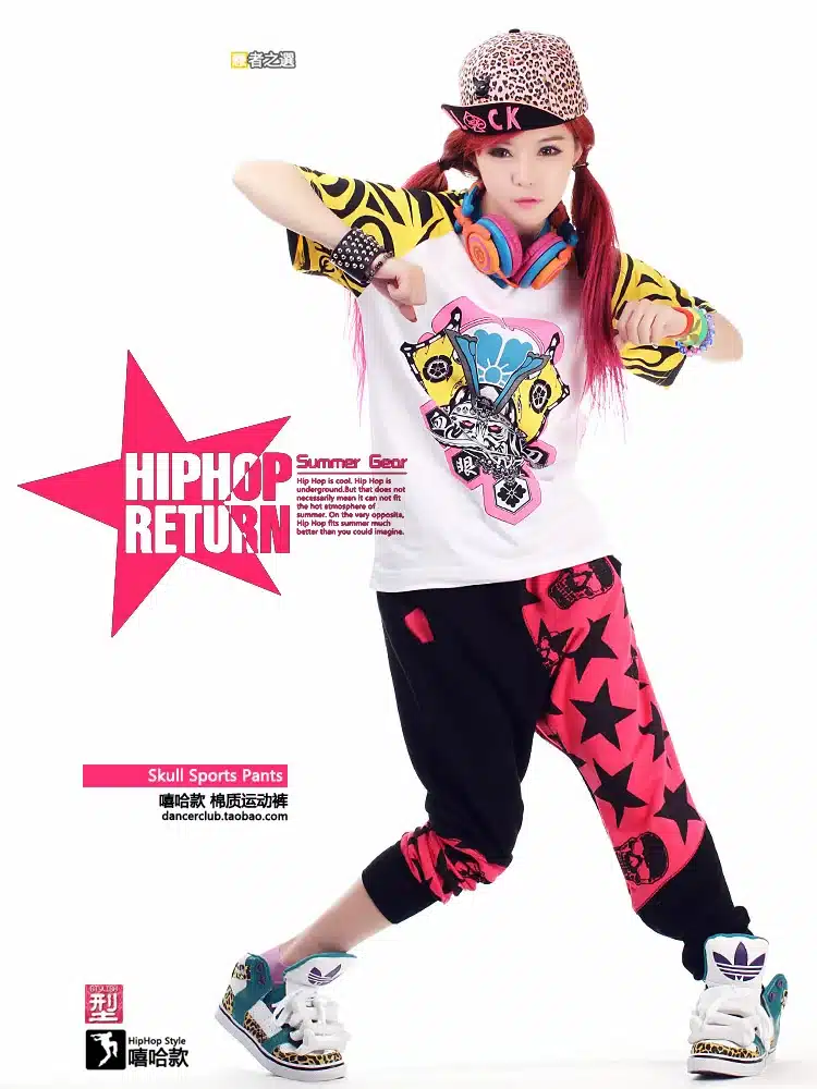 Fashion Brand Harem Hip Hop Dance pants Kids Adult Stars patchwork candy pentastar sweatpants Panelled Spliced skull punk pants 7