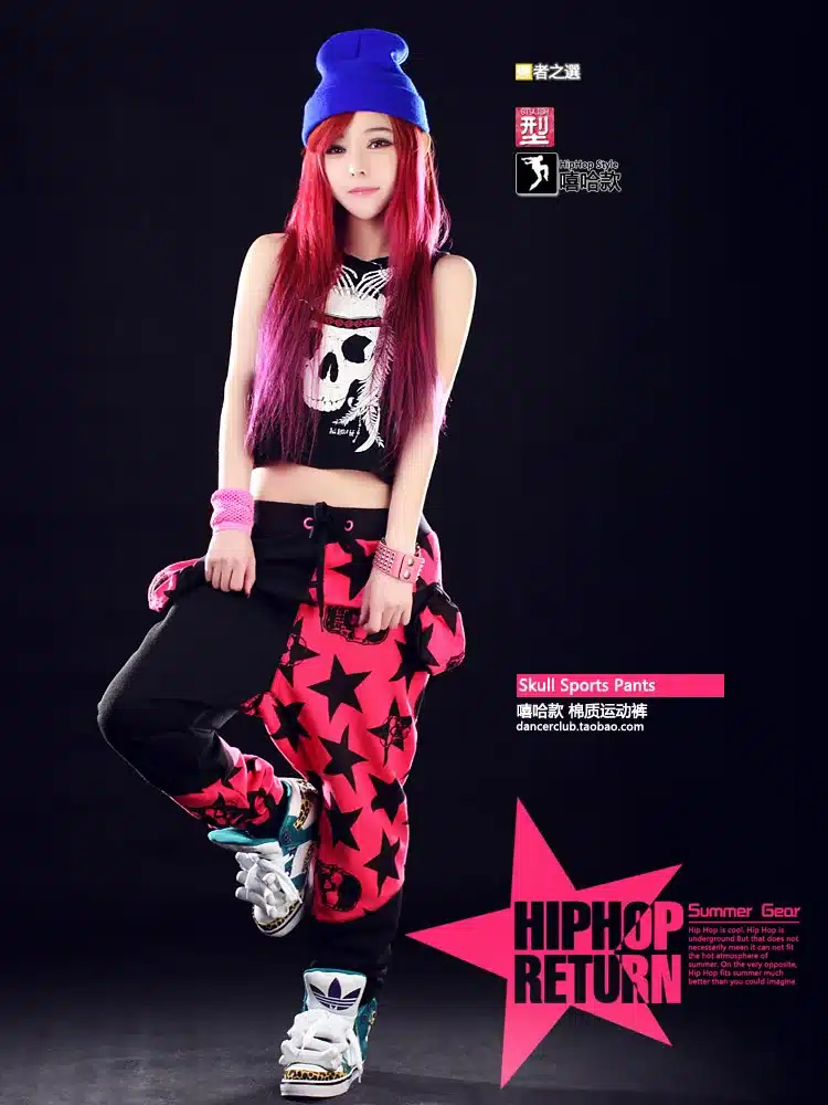 Fashion Brand Harem Hip Hop Dance pants Kids Adult Stars patchwork candy pentastar sweatpants Panelled Spliced skull punk pants 8