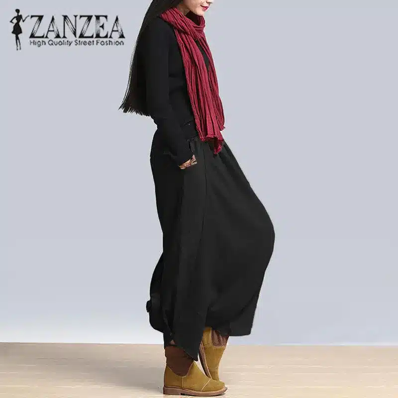 S-5XL ZANZEA Women High Waist Loose Casual Retro Solid Cross-Pants Hip Hop Long Pants Wide Leg Plus Size Baggy Pants 2018 NEW 7