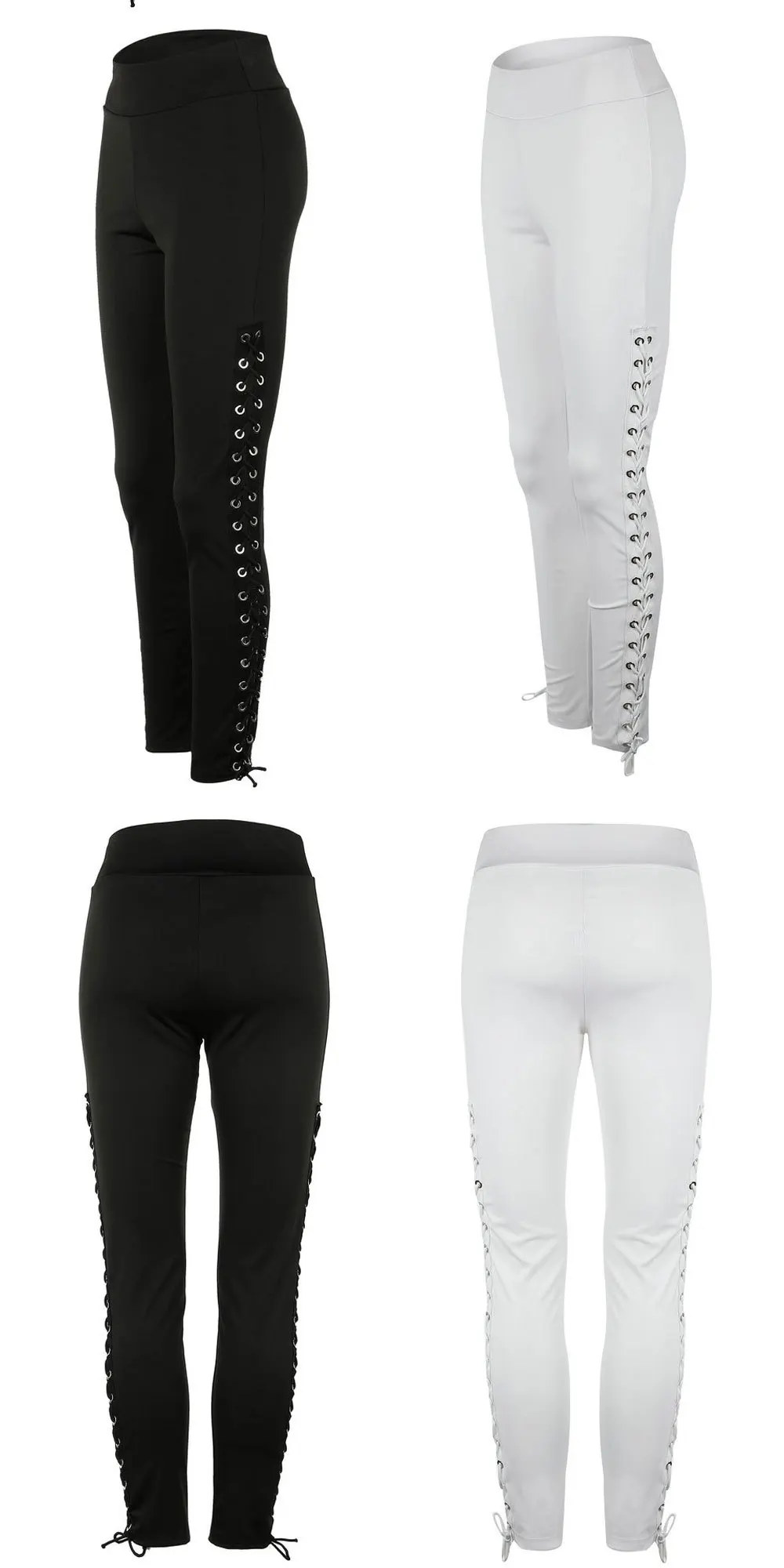 2018 New Arrival Woman jeans Solid Pencil women Pants Girls Sexy Black White Color Slim Trousers Casual Club Wear Female Pant 12