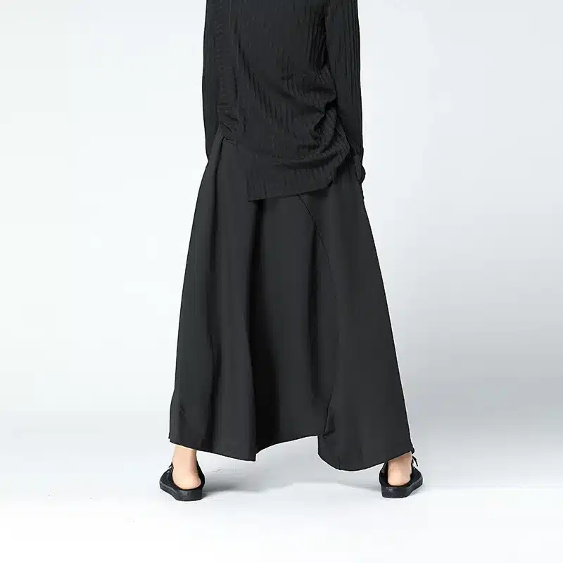 CHICEVER Winter Black High Waist Trousers For Women Pant Loose Big Size Elastic Flare Female Pants Fashion Casual 2018 13