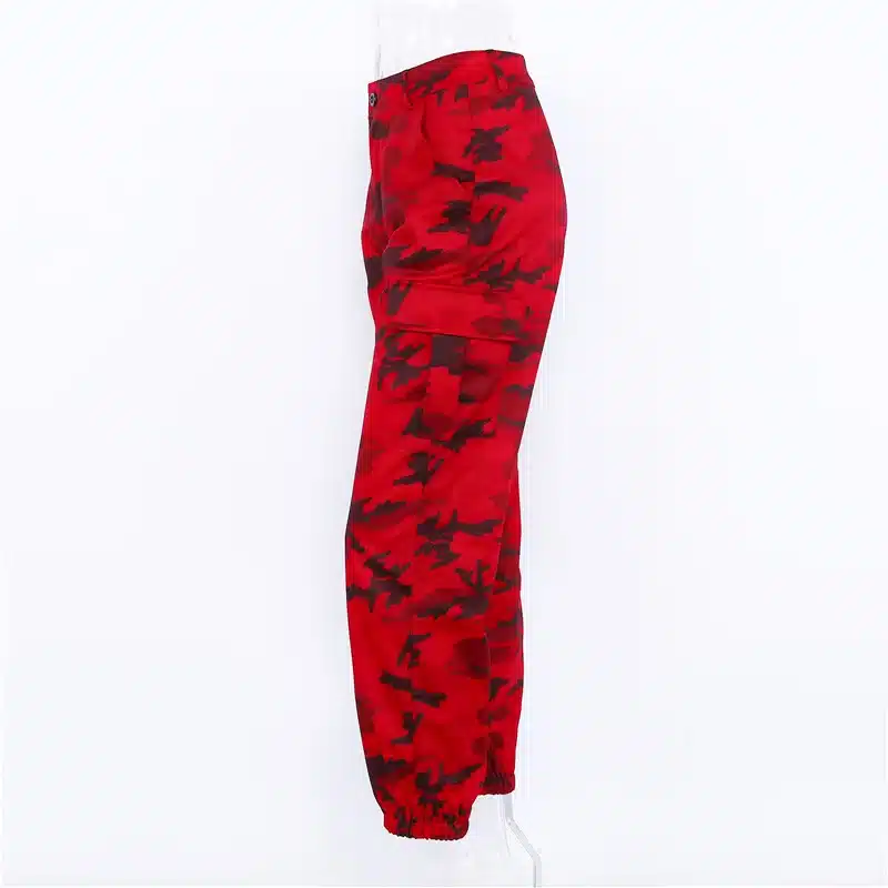Women Spring Red Camouflage Pants Fashion Street Jean Trousers Pantalon Mujer Pencil Demin Military Pencil Pants 10